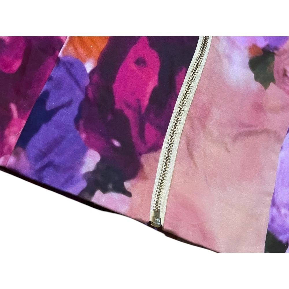 J. Peterman Pink Floral Midi Dress with Purple and Green Accents - Picture 4 of 9